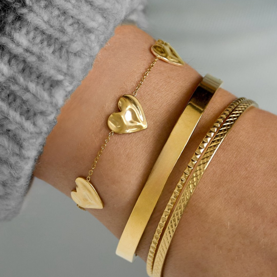 Heart charm - armband