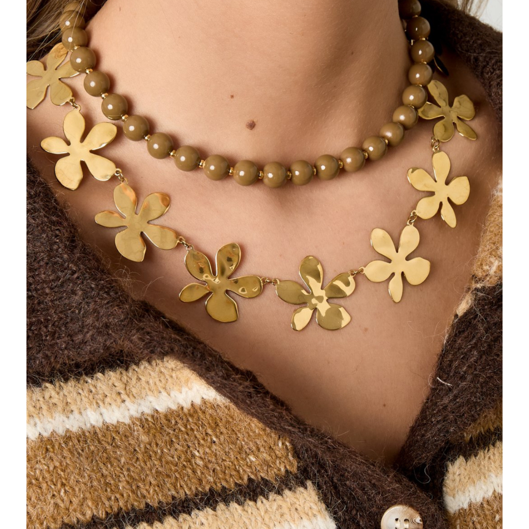 Chunky flower - ketting
