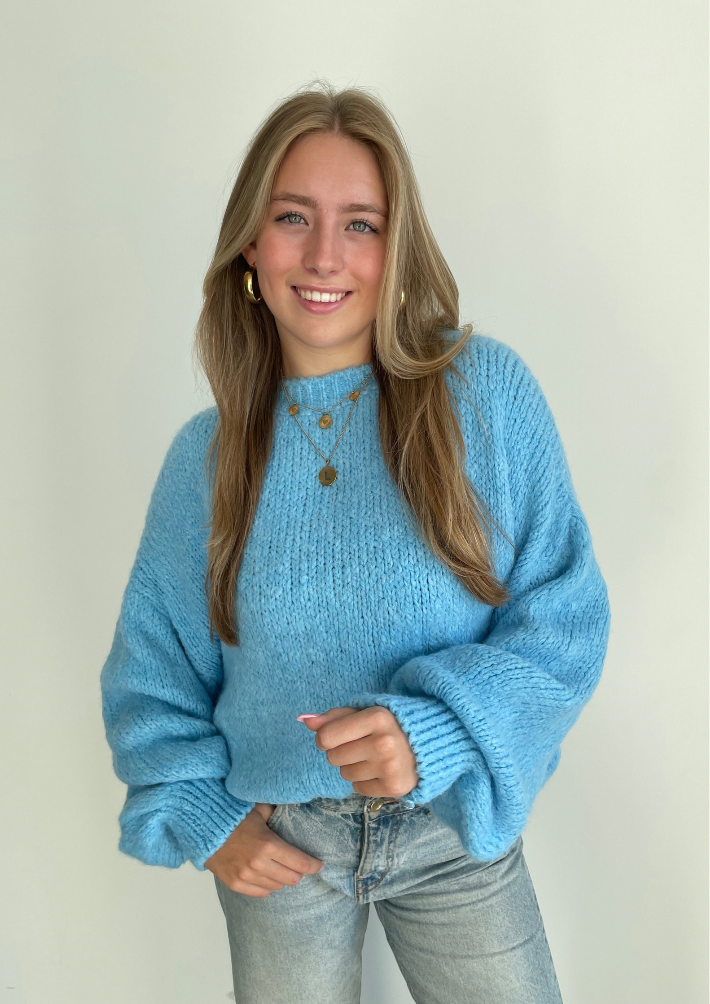 Comfy knit ★ sweater blue
