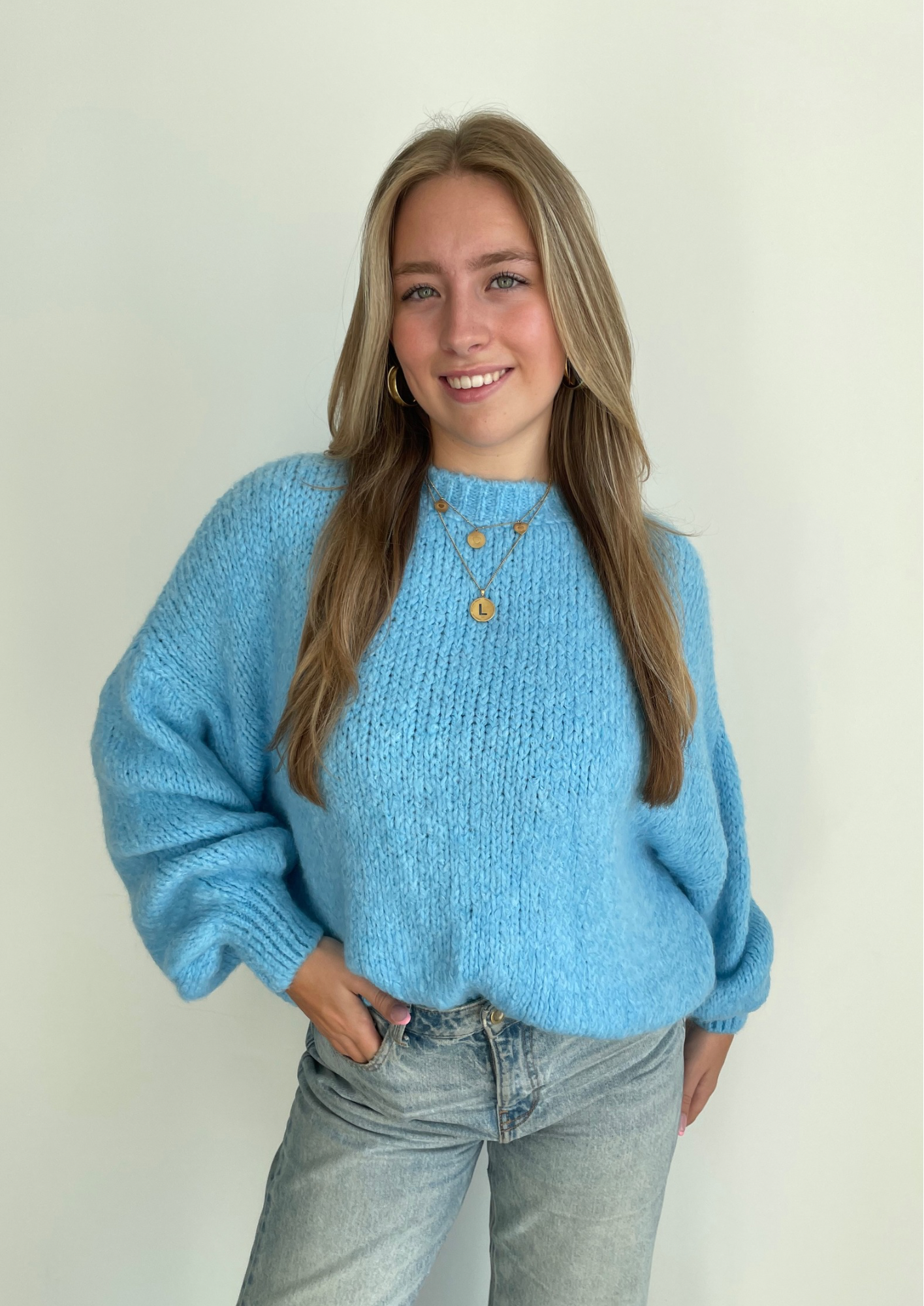 Comfy knit ★ sweater blue