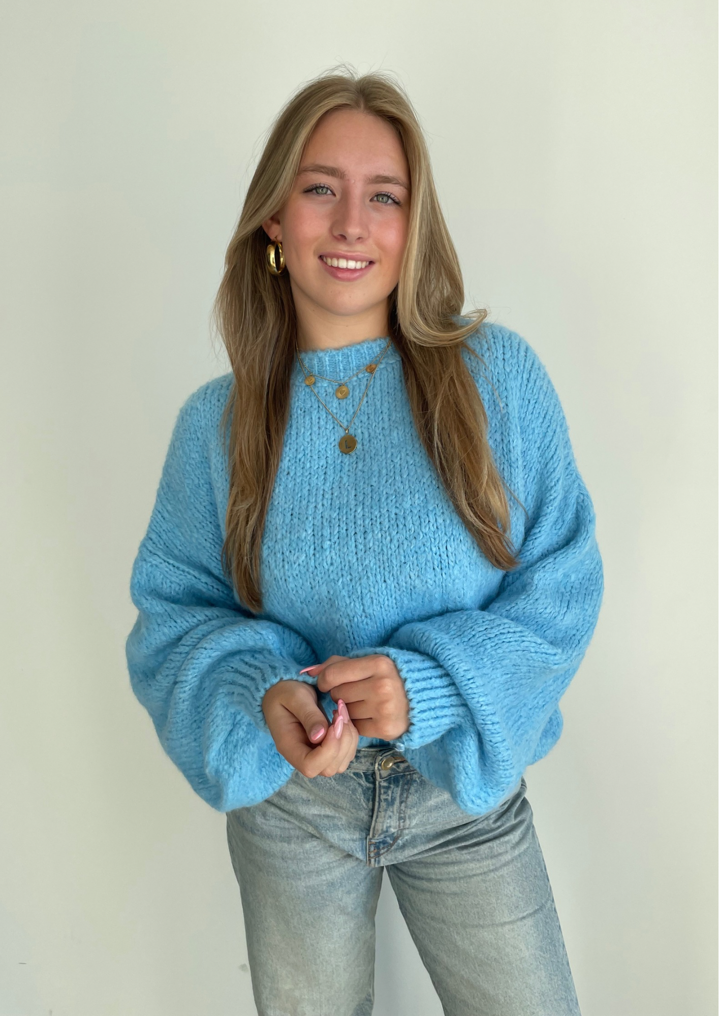 Comfy knit ★ sweater blue