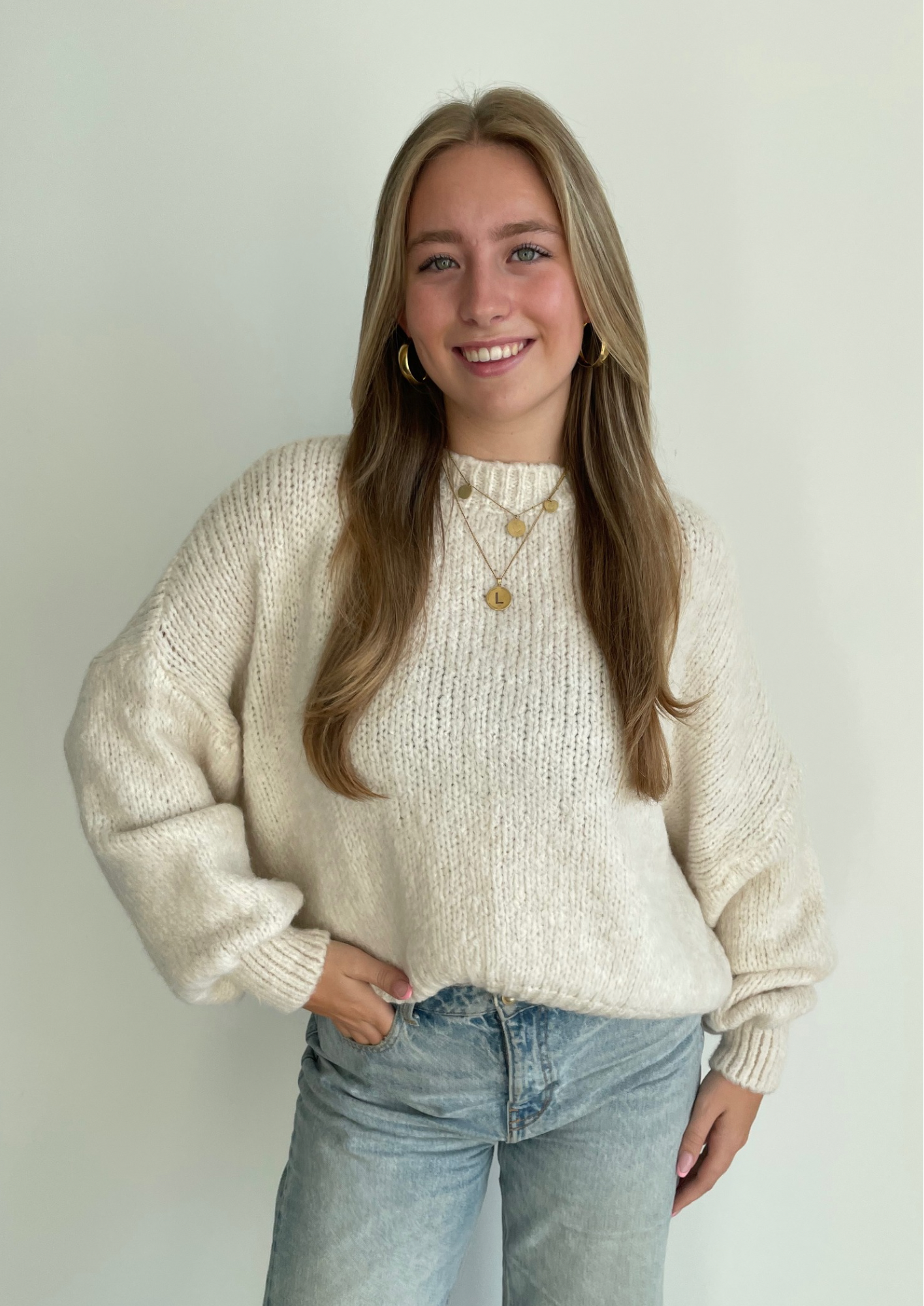 Comfy knit ★ sweater beige