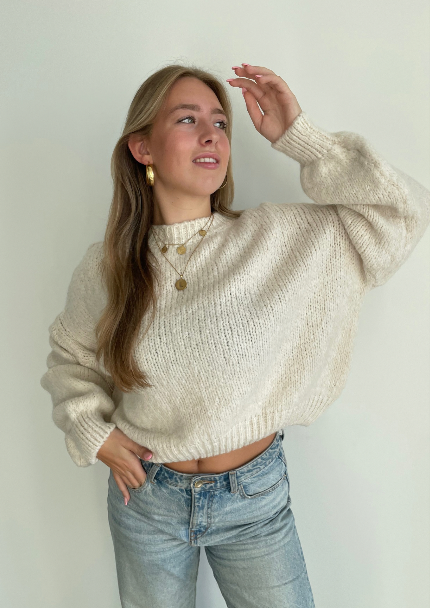 Comfy knit ★ sweater beige