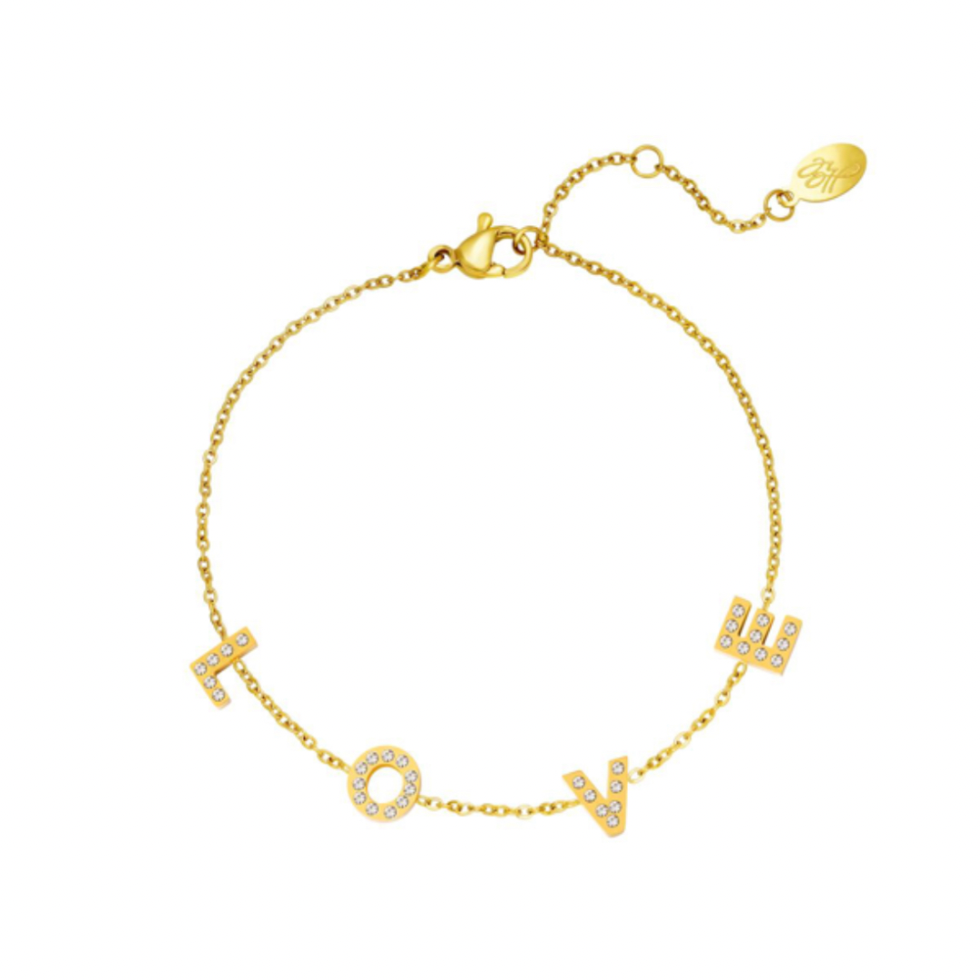 Bling bling love - armband