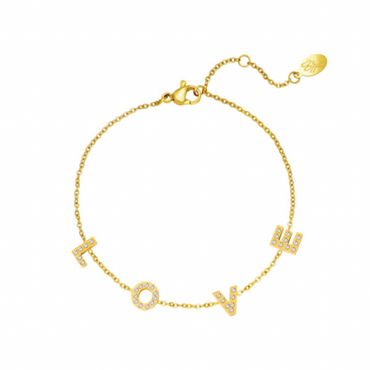 Bling bling love - armband