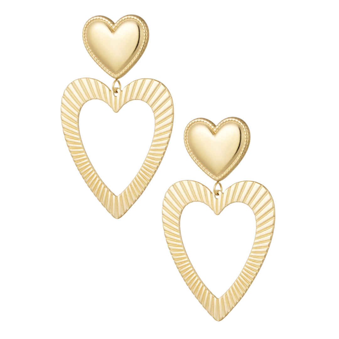 Big heart - oorbellen