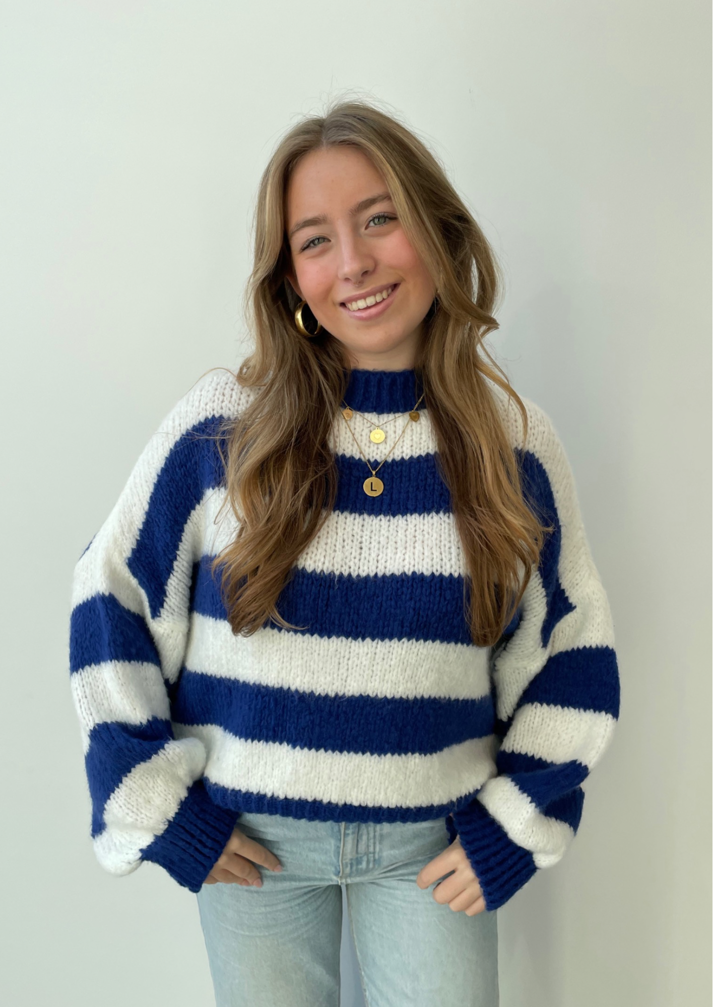 Cozy knit ★ sweater striped