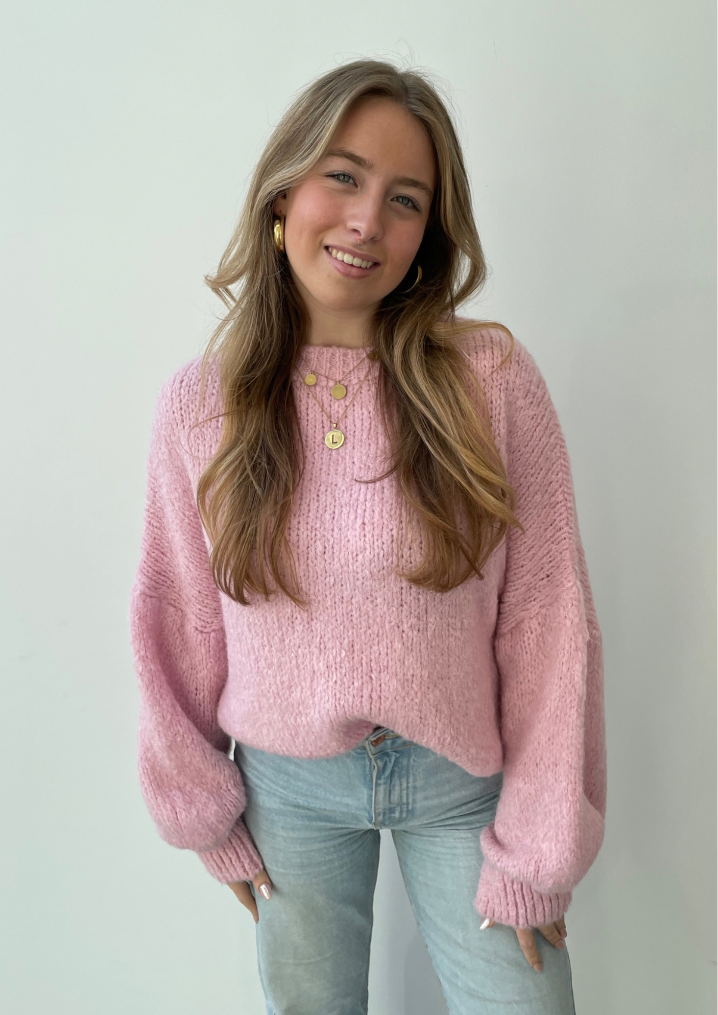 Cozy knit ★ sweater pink
