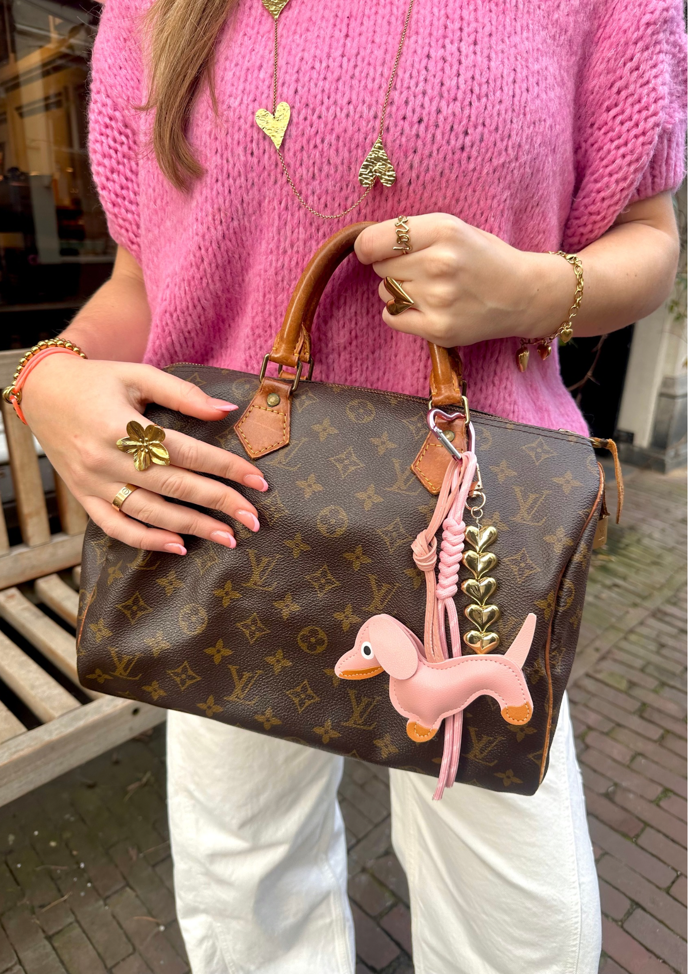 Heart - bag charm