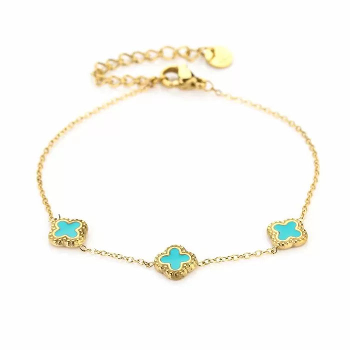 Lucky trio turquoises - armband