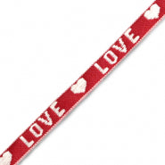 Red love - lint armbandje