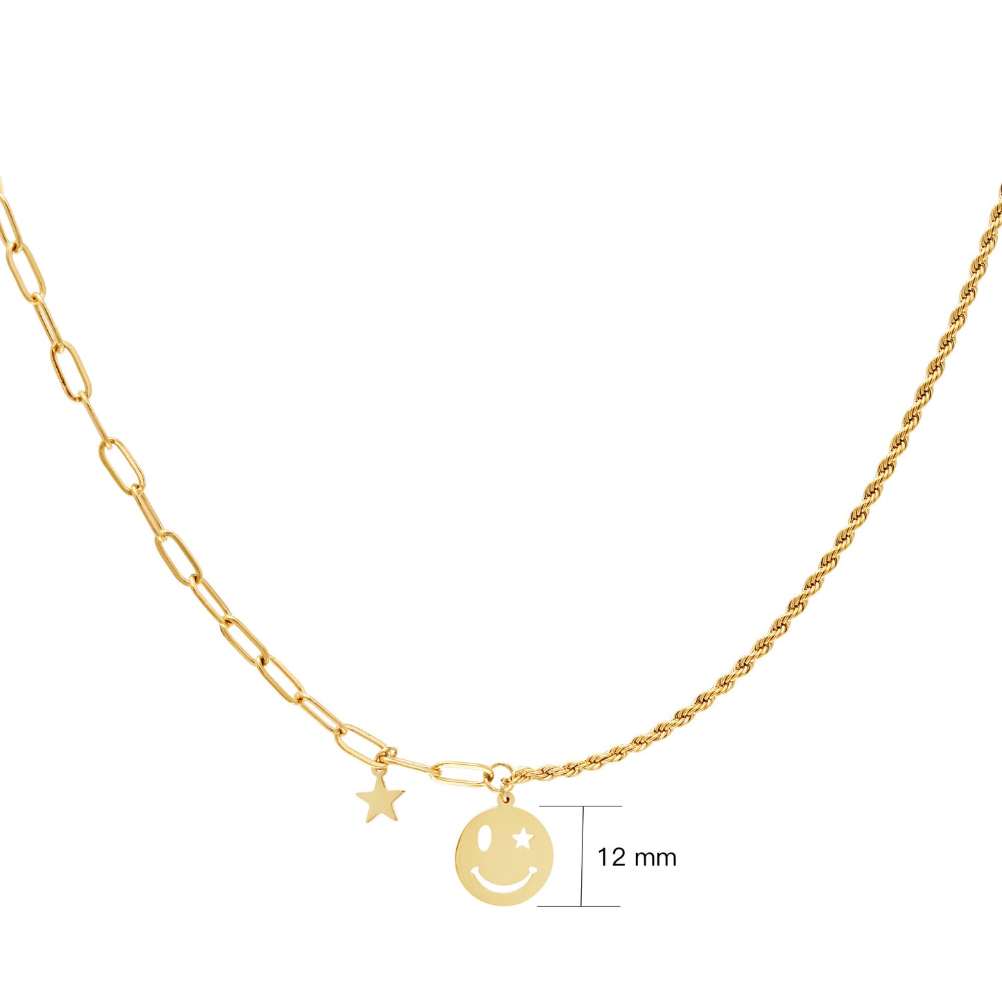 Smiley star - ketting