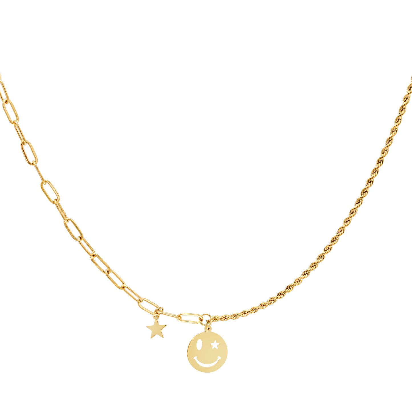 Smiley star - ketting