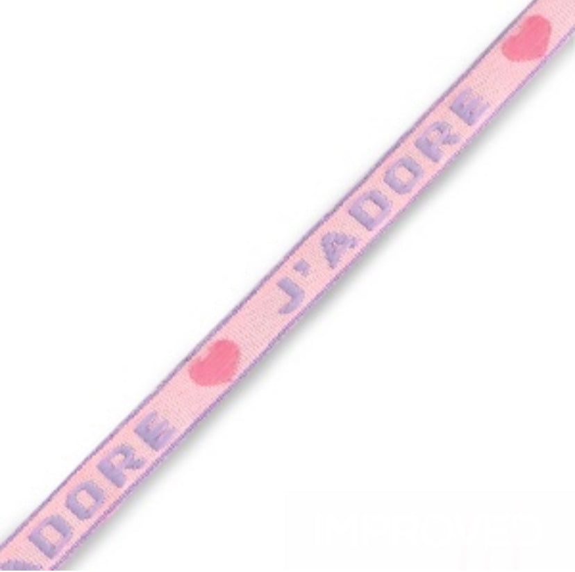 J’adore pink - lint armbandje