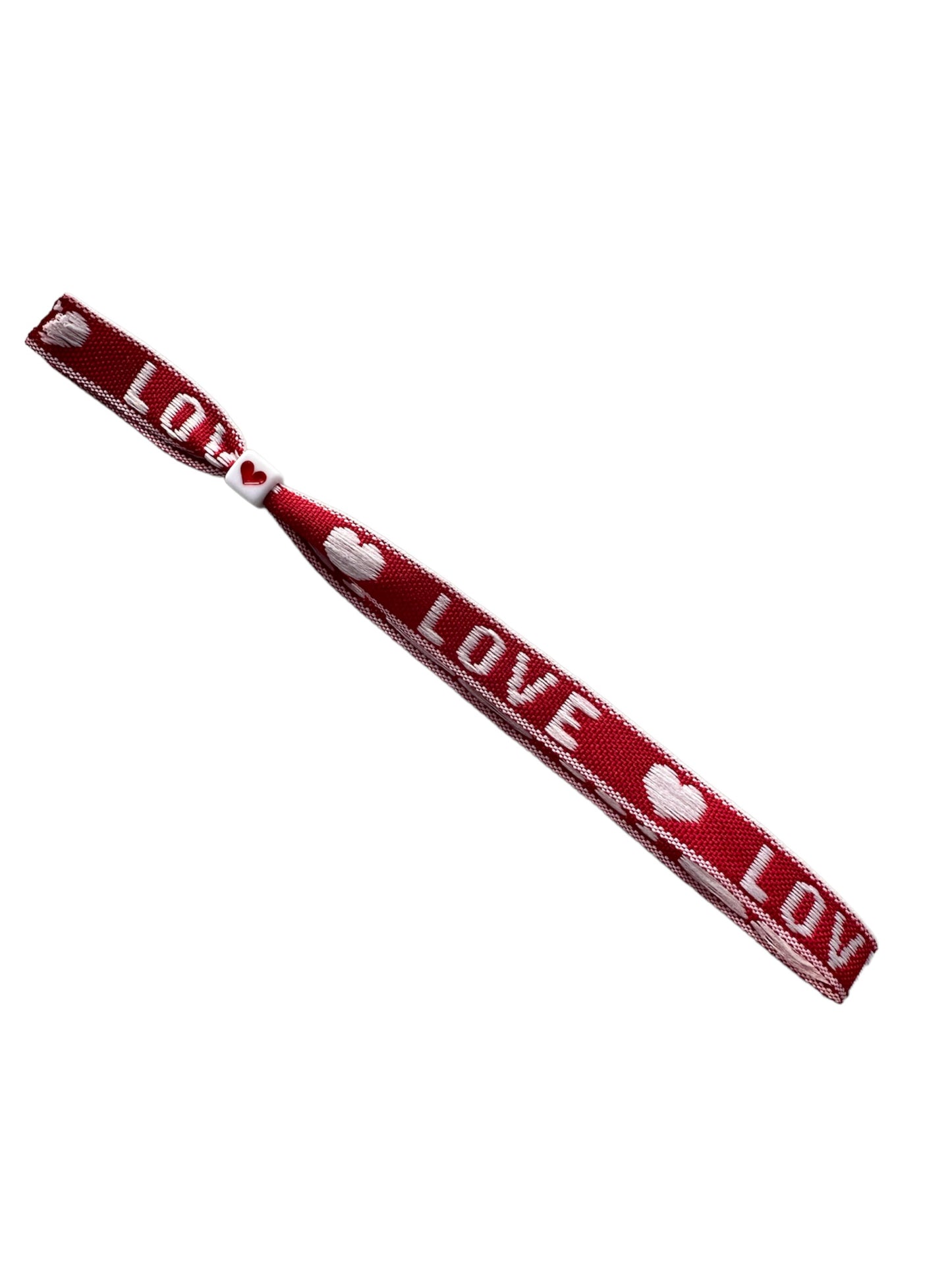 Red love - lint armbandje