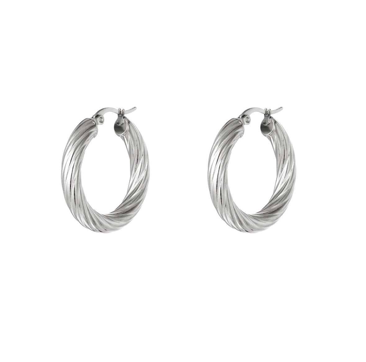 Twisted hoops - oorbellen