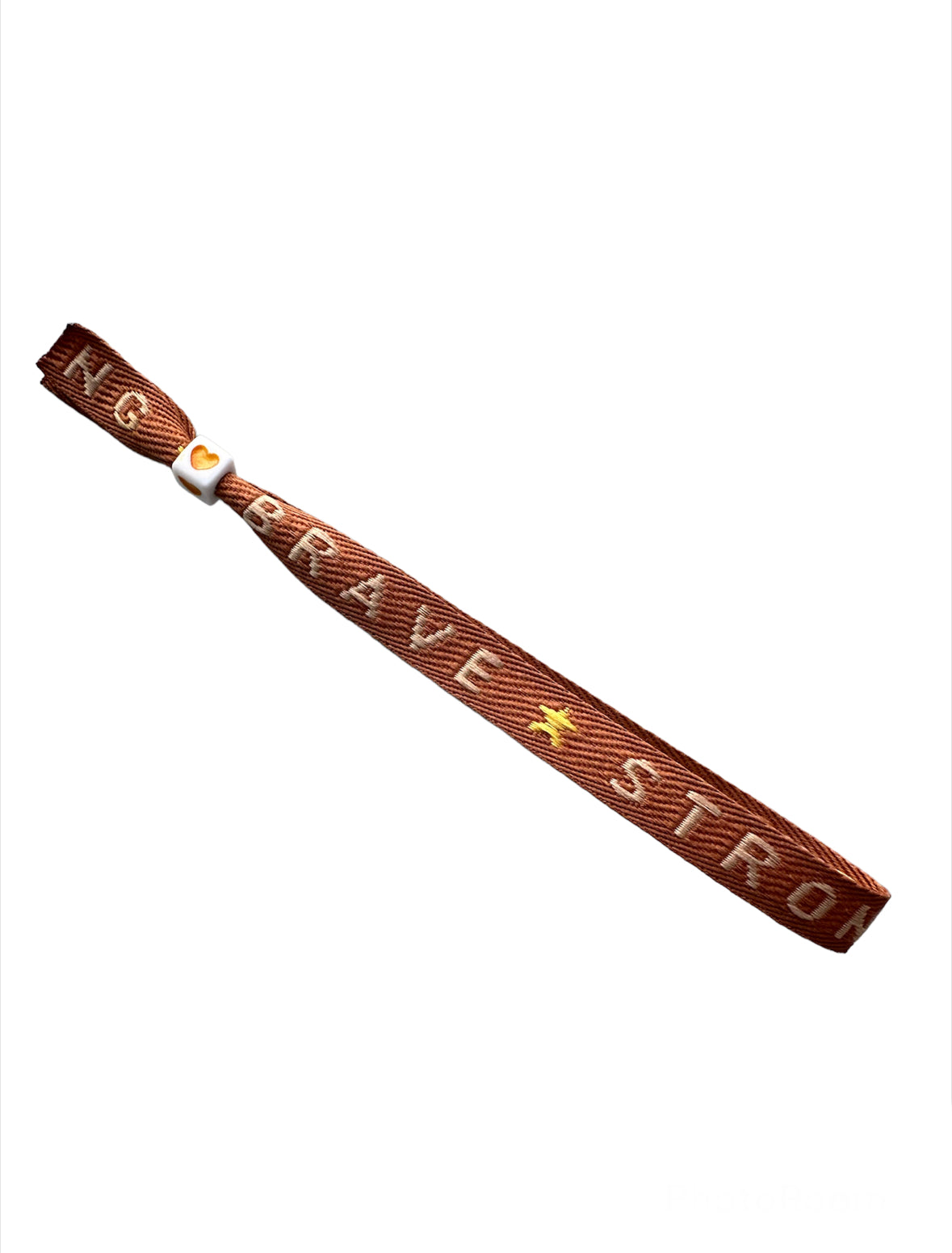 Brave strong - lint armbandje