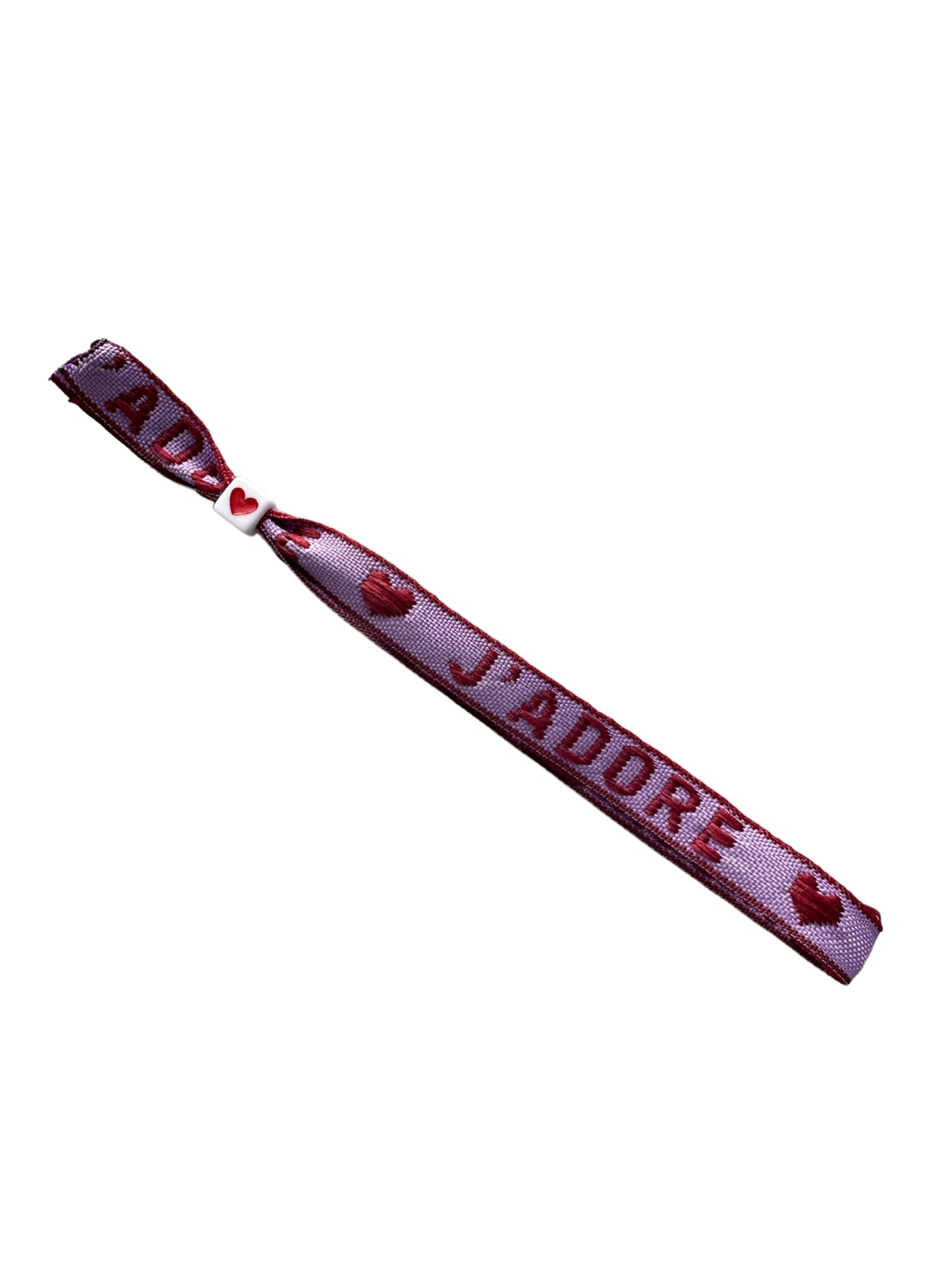 Pink j'adore - lint armbandje