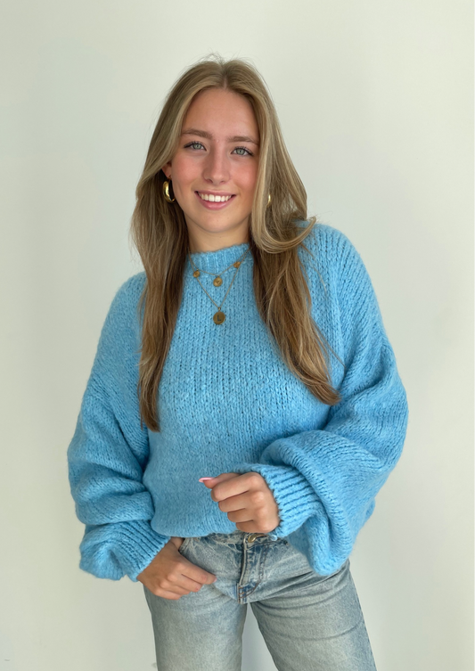 Comfy knit ★ sweater blue