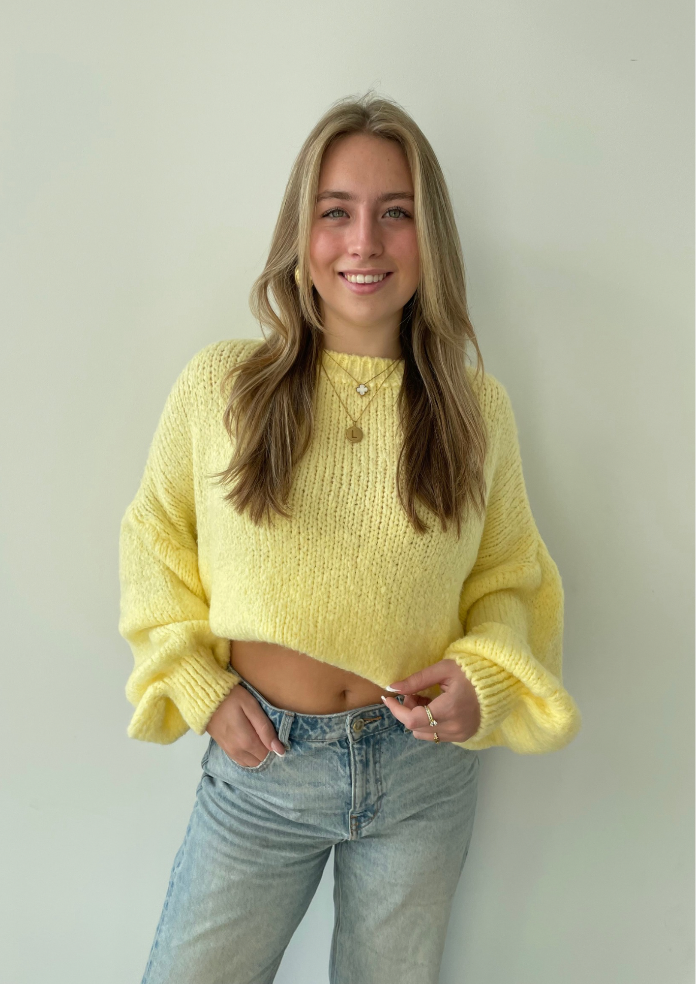 Comfy knit ★ sweater yellow