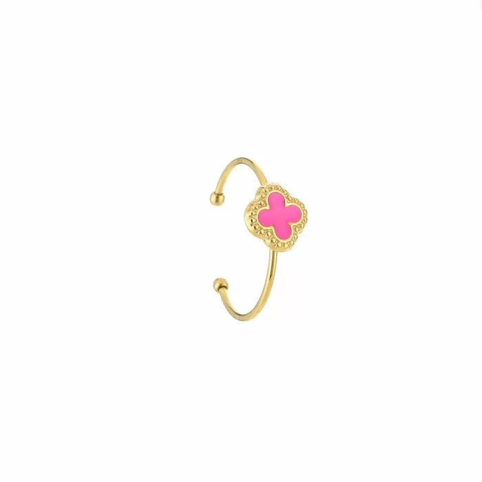 Clover - ring pink