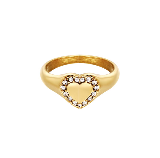 Diamond heart - ring